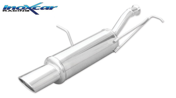 INOX CAR - POSTERIORE CON USCITA SINGOLA OVALE PEUGEOT 307 1.6 HDI (90CV-109CV) 2004