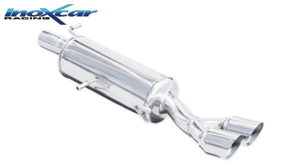 INOX CAR - POSTERIORE CON USCITA 2 X DIAM. 80 RACING PEUGEOT 308 (1° serie) 1.6 THP GTI (200CV) 2011-2013