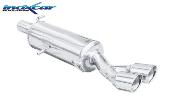INOX CAR - POSTERIORE CON USCITA 2 X DIAM. 80 X-RACE PEUGEOT 308 (1° serie) 1.6 THP GTI (200CV) 2011-2013