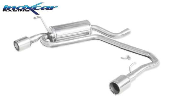 INOX CAR - POSTERIORE DUPLEX CON USCITA SINGOLA DIAM. 102 PEUGEOT 406 1.8 (101CV) 1995