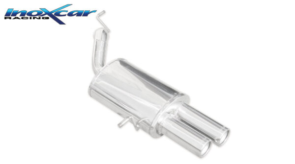 INOX CAR - POSTERIORE CON USCITA 2X DIAM.80 PEUGEOT 407 2.7 24V HDI (204CV) 2006