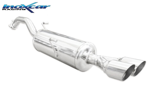INOX CAR - POSTERIORE CON USCITA 2 X DIAM. 80 RACING PEUGEOT RCZ 1.6 THP (156CV) 2010