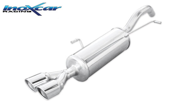 INOX CAR - POSTERIORE CON USCITA 2 X DIAM. 80 X-RACE PEUGEOT RCZ 1.6 THP (156CV) 2010