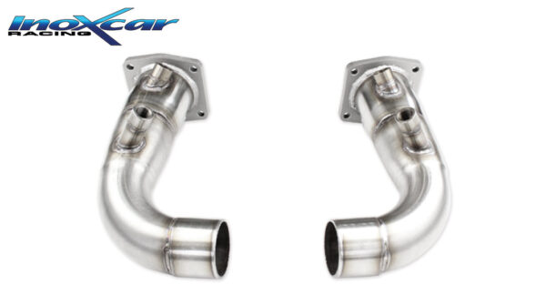 INOX CAR - TUBO SOSTITUZIONE CATALIZZATORE PORSCHE 911 SERIE 997.2 TURBO 3.8 (500cv) Cabrio 4WD 2009