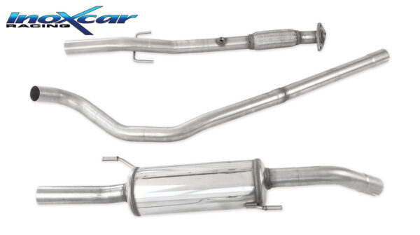 INOX CAR- TUBO CENTRALE DIRETTO + POSTERIORE OPEL ADAM S 1.4 T (150CV)
