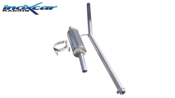 INOX CAR - TUBO CENTRALE DIRETTO + POSTERIORE PEUGEOT 205 GTI 1.6 (115CV) / 1.9 (128CV)