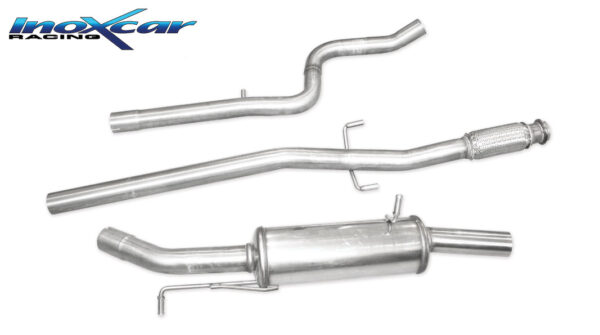 INOX CAR - TUBO CENTRALE DIRETTO + POSTERIORE PEUGEOT 208 GTI 1.6 16V TURBO (200CV) 2013