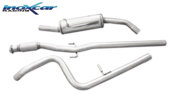 INOX CAR - TUBO CENTRALE DIRETTO + POSTERIORE PEUGEOT 208 GTI 1.6 16V TURBO (200CV) 2013