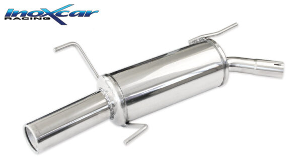 INOX CAR - POSTERIORE CON USCITA SINGOLA DIAM.80 OPEL TIGRA TWIN TOP 1.8 16V (125CV) 2005