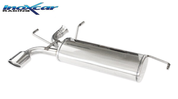 INOX CAR -  POSTERIORE CON USCITA SINGOLA OVALE PEUGEOT 206 RC 2.0 16V (177CV) 2006
