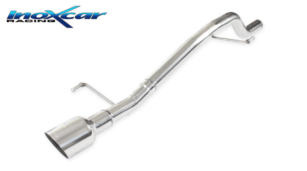 INOX CAR - POSTERIORE SENZA SILENZIATORE CON USCITA DIAM. 102 RACING OPEL CORSA E GSI 1.4 TURBO (150CV) 2019