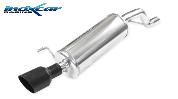 INOX CAR - POSTERIORE CON USCITA DIAM. 100 BLACK CERAMIC OPEL CORSA E GSI 1.4 TURBO (150CV) 2019