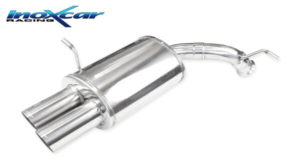 INOX CAR - POSTERIORE CON USCITA 2X DIAM.80 RACING PEUGEOT 407 2.7 24V HDI (204CV) 2006