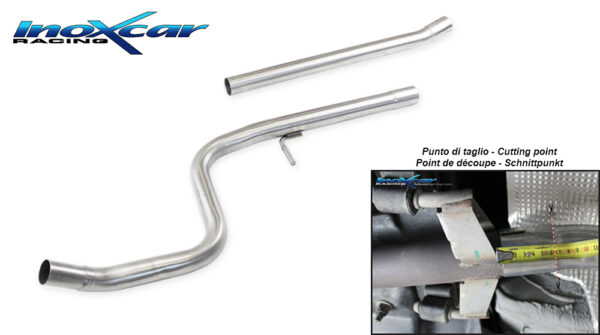 INOX CAR - TUBO CENTRALE DIRETTO PEUGEOT 208 GTI 1.6 16V TURBO (200CV) 2013