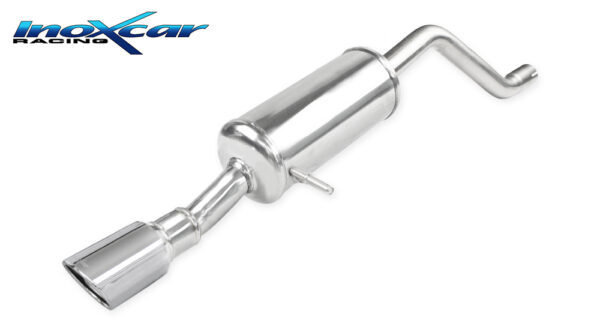 INOX CAR - POSTERIORE CON USCITA DIAM.90 X-RACE PEUGEOT 208 1.2 101CV 2019
