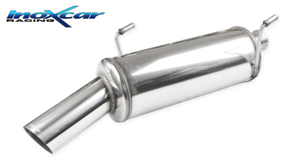 INOX CAR -  POSTERIORE CON USCITA SINGOLA DIAM. 90 RALLY PEUGEOT 206 CC 1.6 HDI 110CV 2005