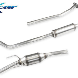 INOX CAR - TUBO SOSTITUZIONE CATALIZZATORE + TUBO CENTRALE SILENZIATO + POSTERIORE CON SILENZIATORE OPEL CORSA B 1.6 16V GSI 106CV 1994-2000