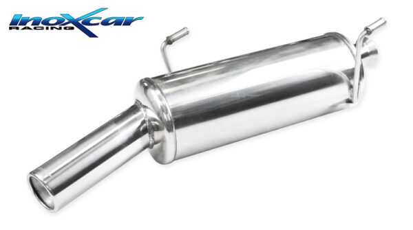 INOX CAR -  POSTERIORE CON USCITA SINGOLA DIAM. 80 PEUGEOT 206 CC 2.0 16V 136CV 2001-2004