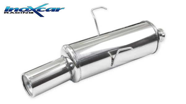 INOX CAR - POSTERIORE CON USCITA DIAM. 76 RETRO STYLE PEUGEOT 106 1.6 16V RALLYE / GTI / 1.6 16V 1996-2003