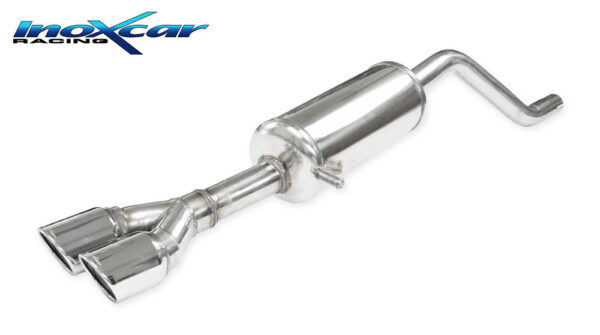 INOX CAR - POSTERIORE CON USCITA 2 X DIAM. 80 X-RACE OPEL CORSA F 1.2I T GS-LINE (131CV) 2020