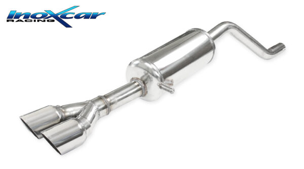 INOX CAR - POSTERIORE CON USCITA 2 X DIAM. 80 RACING OPEL CORSA F 1.2I T GS-LINE (131CV) 2020