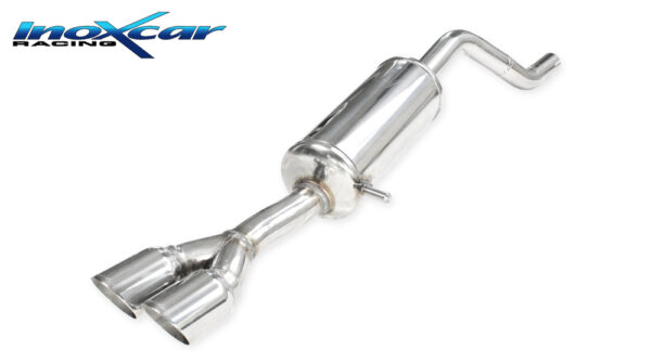INOX CAR - POSTERIORE CON USCITA 2 X DIAM.80 RACING PEUGEOT 208 1.2I T (130CV) 2020