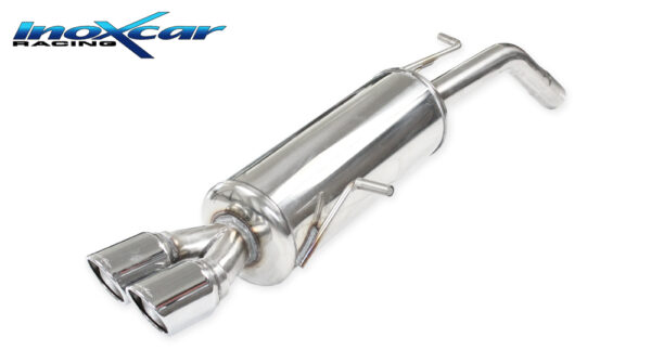 INOX CAR -  POSTERIORE CON USCITA 2 X DIAM. 80 X-RACE PEUGEOT 207 1.6 16V GTI (175CV) 2007