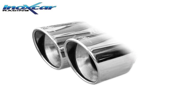 INOX CAR - POSTERIORE CON USCITA 2 X DIAM. 80 X-RACE PEUGEOT 308 (2° serie) 1.2i T (130cv) 2018