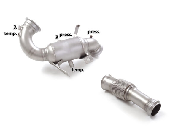 RAGAZZON - DOWNPIPE KAT + ELIMINAZIONE FILTRO OPF/GPF - MERCEDES CLASSE A (W177) 2018> - AMG A45 S 4MATIC (310kW) 08/2020>