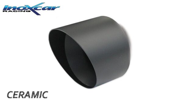 INOX CAR - POSTERIORE CON USCITA DIAM.90 RACING BLACK CERAMIC OPEL CORSA F 1.2 (101CV) 2020