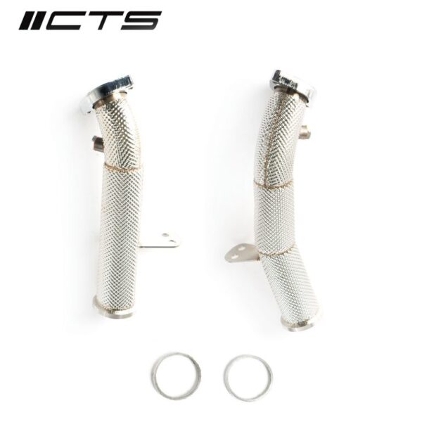 CTS Turbo race downpipe set for Mercedes Benz C43 C400 C450 E43 E400 E450 with M276 engine