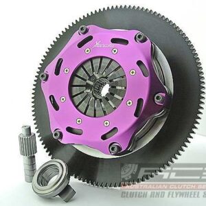 Xtreme Performance - 184mm Rigid Ceramic Twin Plate Clutch Kit Incl Flywheel 1220Nm