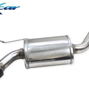 INOX CAR - POSTERIORE CON USCITA SINGOLA DIAM. 100 X-RACE BLACK MATTE MINI COOPER F57 1.5 TURBO (136cv) con GPF CABRIO 2021