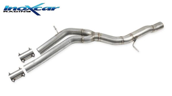INOX CAR - TUBO CENTRALE DIRETTO PORSCHE CAYENNE (SERIE 536) 3.0 V6 SUV (340CV) (Single pipe) 2018