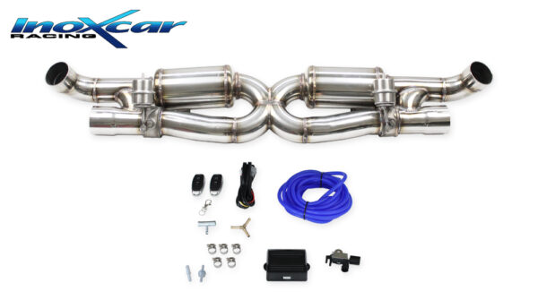 INOX CAR - POSTERIORE DX+SX + VALVOLE + TELECOMANDO PORSCHE 911 SERIE 997.2 TURBO 3.8 (500cv) Cabrio 4WD 2009
