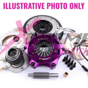 Xtreme Performance - 184mm Rigid Ceramic Twin Plate Clutch Kit Incl Flywheel & CSC 1220Nm