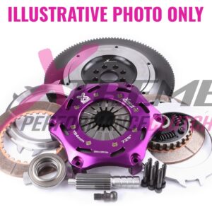 Xtreme Performance - 184mm Sprung Ceramic Twin Plate Clutch Kit Incl Flywheel 1220Nm