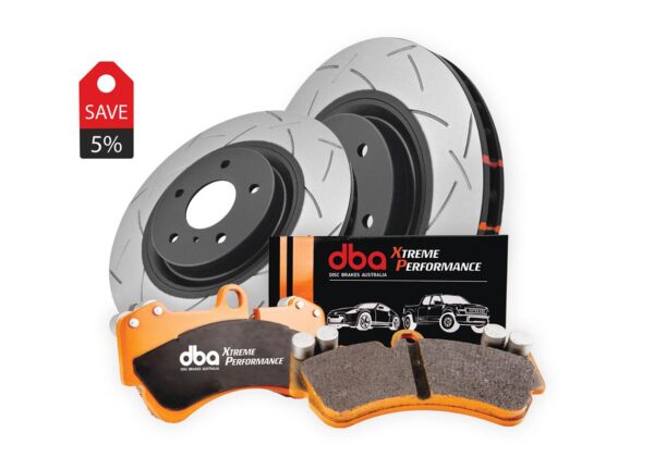Brake Kit - 4000 Series T3 Slotted & Xtreme Performance Brake Pads (2x DBA42286S + DB2299XP)