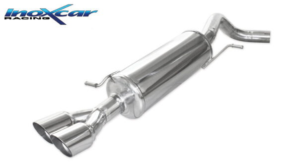 INOX CAR - POSTERIORE CON USCITA 2 X DIAM. 80 RACING VOLKSWAGEN POLO (TYPE 6C) 1.8 GTI (192CV) 2015