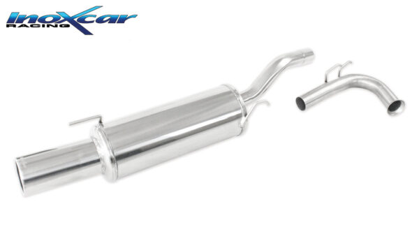 INOX CAR - POSTERIORE CON USCITA SINGOLA DIAM.102 RENAULT CLIO 1 1.2 (58CV) 1998