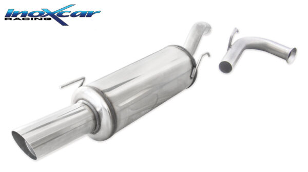 INOX CAR - POSTERIORE CON USCITA SINGOLA DIAM.90 RALLY RENAULT CLIO 1 1.6 1998