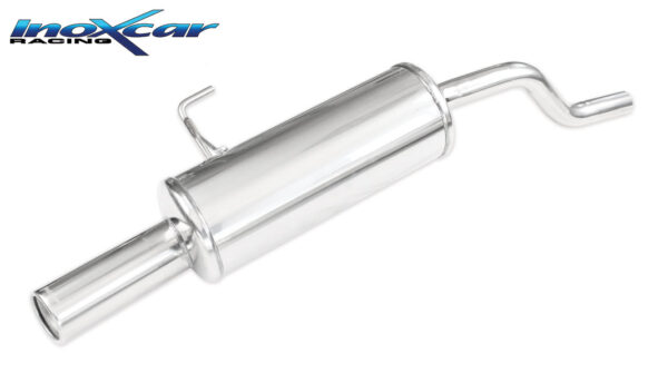 INOX CAR - POSTERIORE CON USCITA SINGOLA DIAM.80 RENAULT CLIO 2 1.2 (58CV) 1998