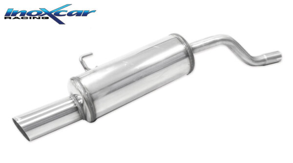 INOX CAR - POSTERIORE CON USCITA SINGOLA DIAM.90 RALLY RENAULT CLIO 2 1.4 16V (98CV) 1999
