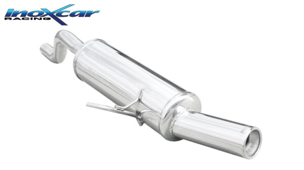 INOX CAR - POSTERIORE CON USCITA SINGOLA DIAM.80 RENAULT CLIO 2 1.4 16V (98CV) 1999