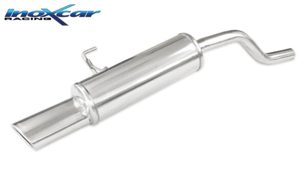 INOX CAR - POSTERIORE CON USCITA SINGOLA DIAM. 90 RALLY RENAULT CLIO 2 1.6 (90CV) 2001