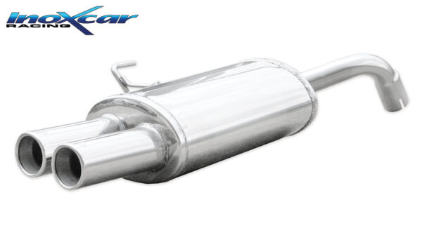 INOX CAR - POSTERIORE CON USCITA 2 X DIAM.80 RENAULT CLIO 2 RS PHASE 1 2.0 (169CV) 2000-2001