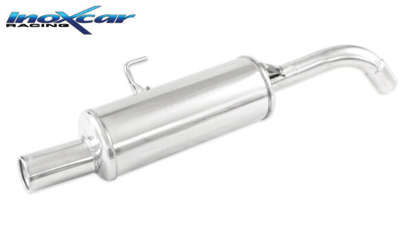 INOX CAR - POSTERIORE CON USCITA SINGOLA DIAM. 80 RENAULT CLIO 2 RS PHASE 2 2.0 (169CV) 2002-2003