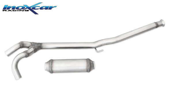 INOX CAR - TUBO CENTRALE CON SILENZIATORE RENAULT CLIO 2 RS PHASE 3 2.0 (182CV) 2004-2005