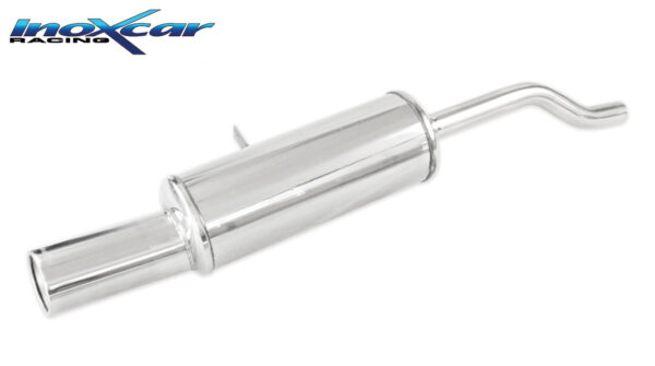 INOX CAR - POSTERIORE CON USCITA SINGOLA DIAM.102 RENAULT CLIO 3 1.2 16V (75CV) 2005
