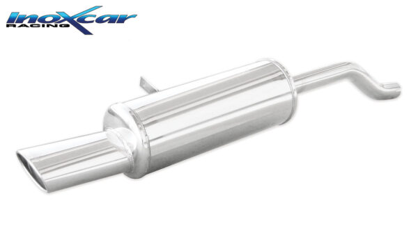 INOX CAR - POSTERIORE CON USCITA SINGOLA OVALE RENAULT CLIO 3 1.4 16V (98CV) 2005